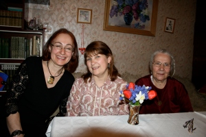 Irina, Rya, Mama Luba, our Sisters in Volgograd